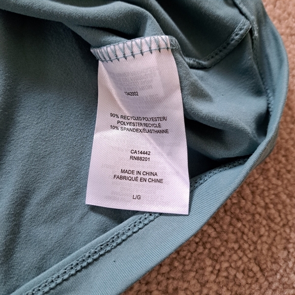 ❤️ Mondetta Active Tee Green Short Sleeved T-shirt Women's Large Top - Picture 9 of 10